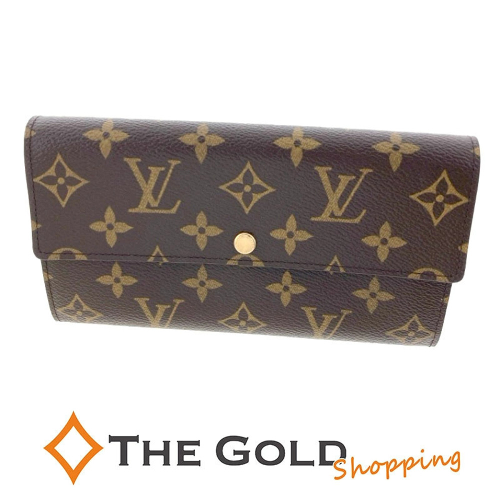 Louis Vuitton Pochette Coin Purse Credit Monogram Canvas Wallet Pouch Brown